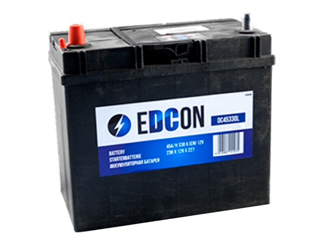 Аккумуляторная батарея EDCON DC45330L, 12В 45А/ч