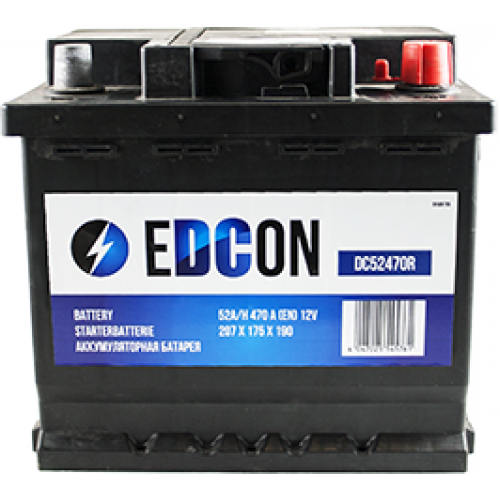 Аккумуляторная батарея EDCON DC52470R, 12В 52А/ч