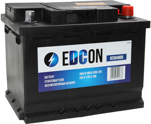 Аккумуляторная батарея EDCON DC56480R, 12В 56А/ч