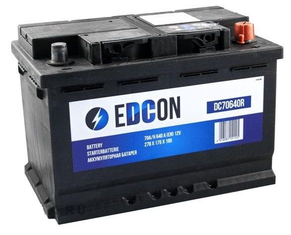 Аккумуляторная батарея EDCON DC70640R, 12В 70А/ч