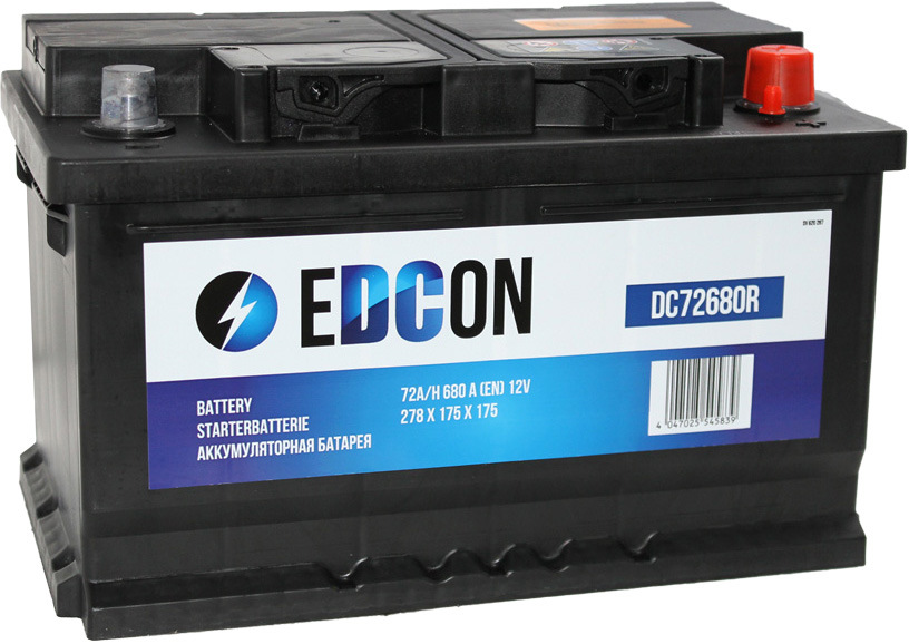 Аккумуляторная батарея EDCON DC72680R, 12В 72А/ч