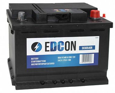 Аккумуляторная батарея EDCON DC60540R, 12В 60А/ч