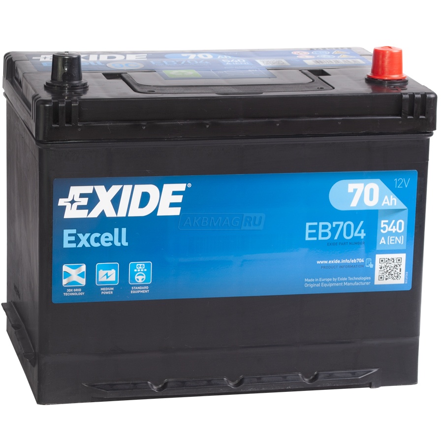 Аккумуляторная батарея EXIDE EB704 